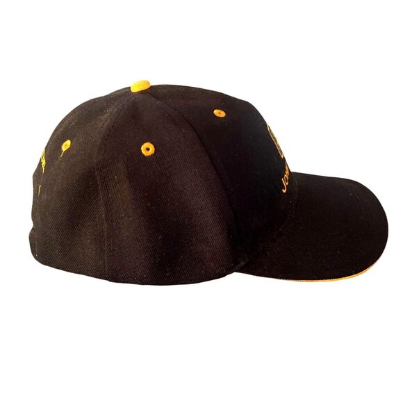 John Deere Black & Yellow Embroidered Logo Adjustable Baseball Cap Cotton Unisex - Picture 5 of 5